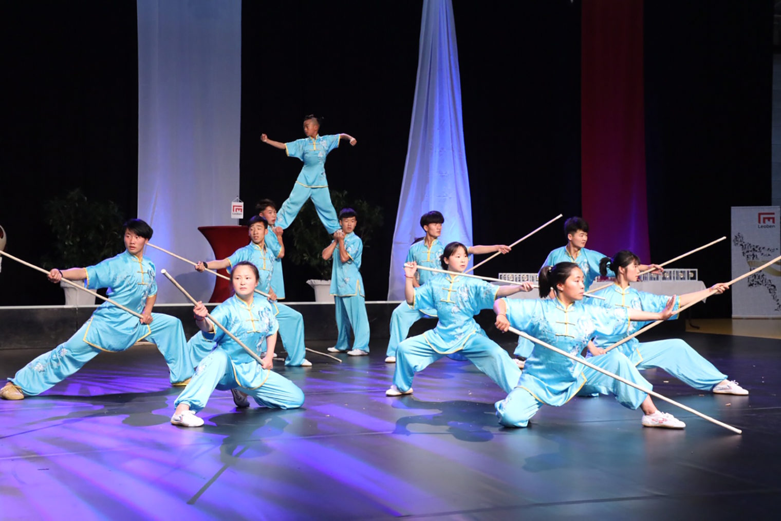 Auftritt des Kung Fu Ensembles in Leoben