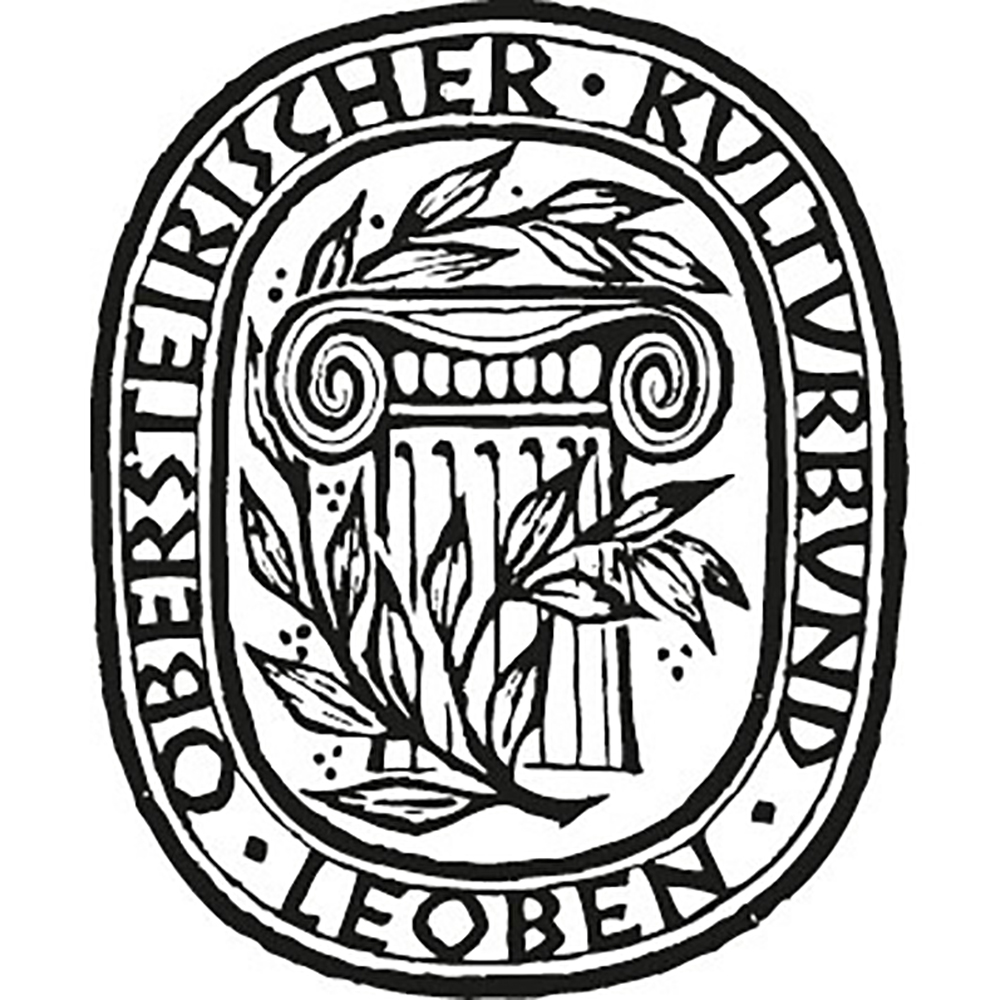 Logo des Obersteirischer Kulturbunds in Schwarz Weiß