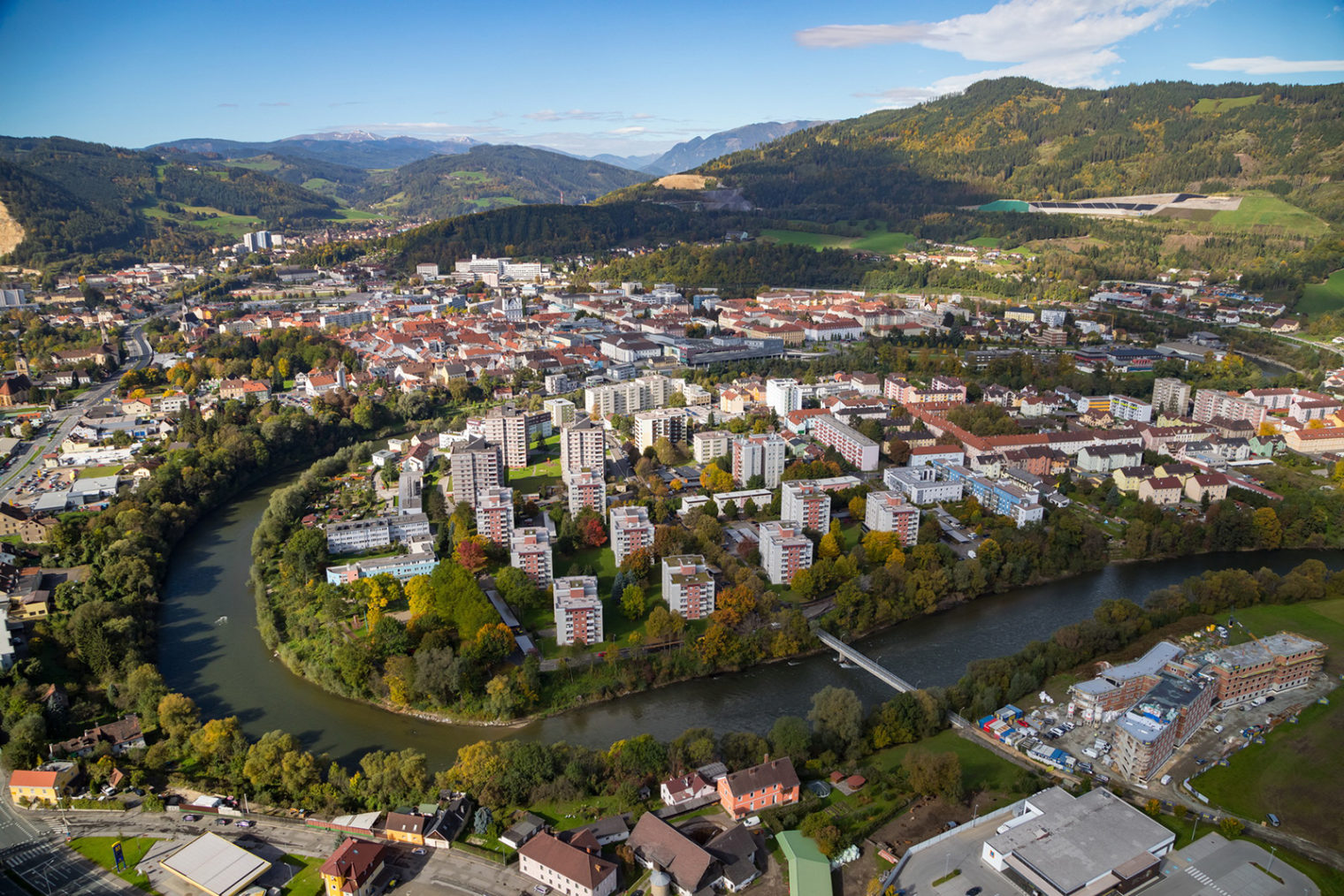 Lufataufnahme Murschleife Judendorf